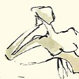 MonolineGrayReclining